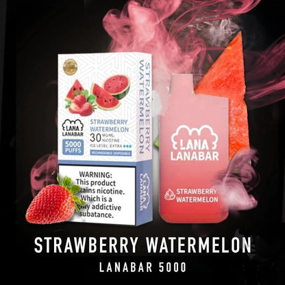 LANABAR-5000PUFF-STRAWBERRY-WATERMELON-singapore-vape-delivery-shop