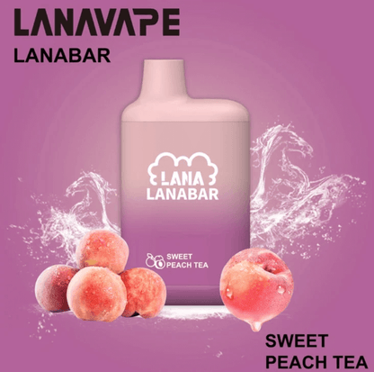 LANABAR-5000PUFF-SWEET-PEACH-TEA-singapore-vape-delivery-shop