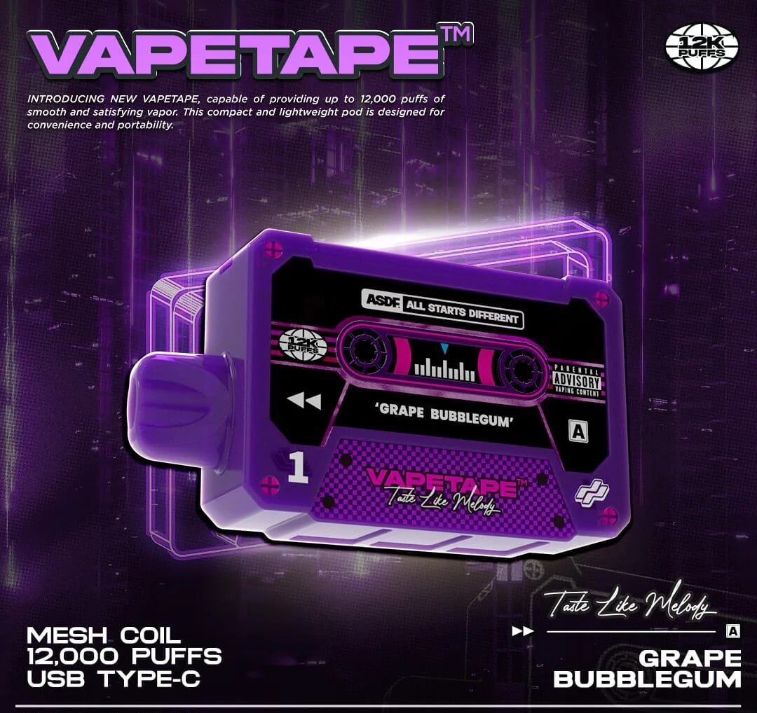 VAPETAPE-12000-PUFFS-GRAPE-BUBBLEGUM-singapore-vape-delivery-shop